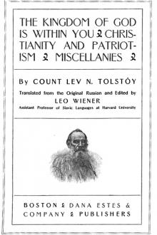 The Kingdom of God Is Within You by Leo Nikoleyevich Tolstoy