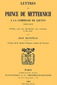 Lettres du prince de Metternich à la comtesse de Lieven by Klemens Wenzel von Metternich
