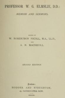 Professor W. G. Elmslie, D.D. by William Gray Elmslie