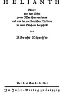 Helianth. Band 3 by Albrecht Schaeffer