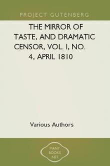 The Mirror of Taste, and Dramatic Censor, Vol. I, No. 4, April 1810 by Unknown