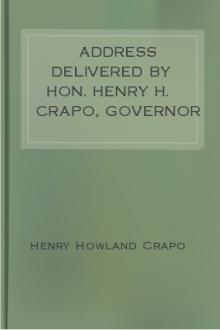 Address delivered by Hon. Henry H. Crapo, Governor of Michigan, before the Central Michigan Agricultural Society, at their Sheep-shearing Exhibition held at the Agricultural College Farm, on Thursday, May 24th, 1866 by Henry Howland Crapo
