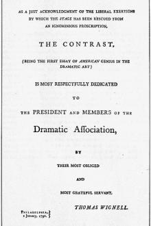 The Contrast by Royall Tyler